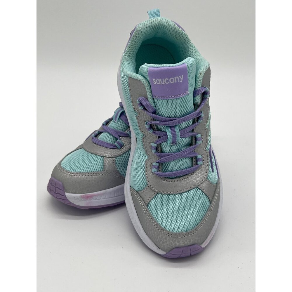 Saucony Kids Sneakers Size 13 Teal & Purple Athletic Shoes